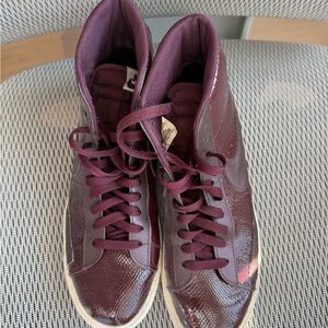 Nike Women's Maroon High-Top Sneakers